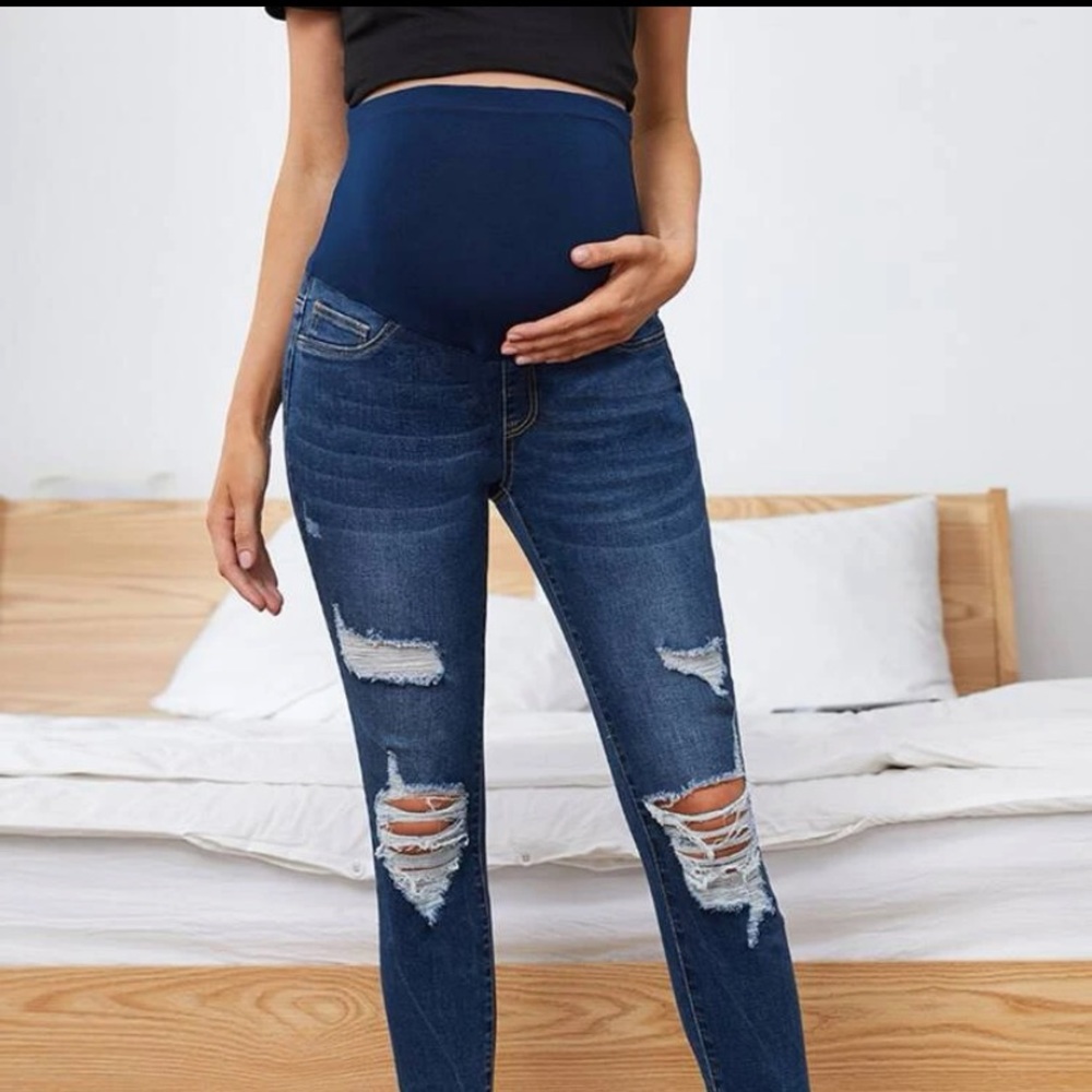 SHEIN maternity Jeans LARGE